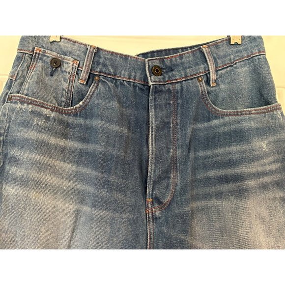 G Star Raw Original Jeans Shorts 27 Waist Button Close Snap Pocket 5 Pocket - Picture 2 of 15